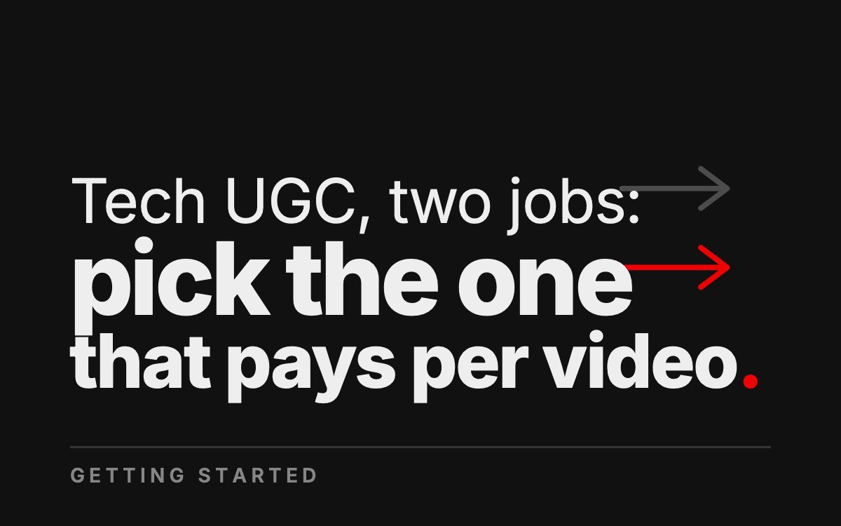 How to Become a Tech UGC Creator (and Which Gigs to Skip)