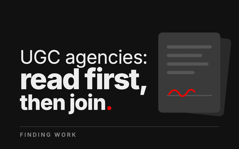 UGC Agencies for Creators: Should You Join One?