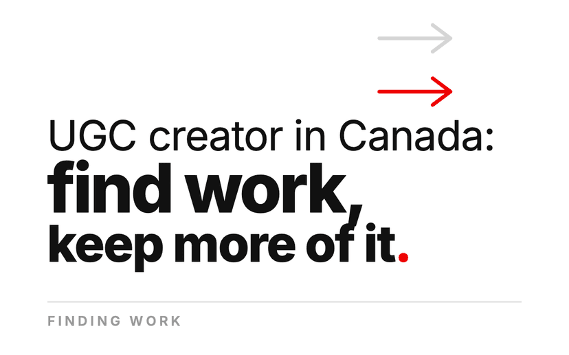 UGC Creator in Canada: Getting Work and Getting Paid