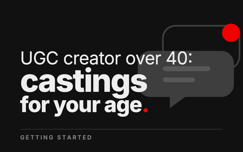UGC Creator Over 40: The Castings That Ask for Your Age