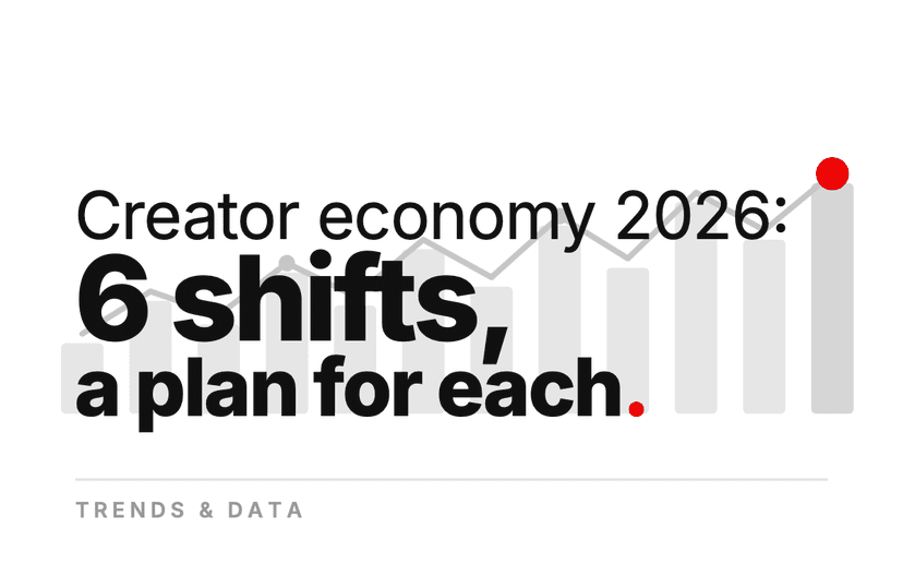 Creator Economy Trends 2026: 6 Shifts, a Plan for Each Side