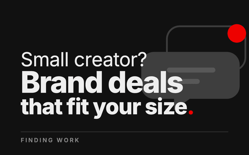 How to Get Brand Deals as a Small Creator