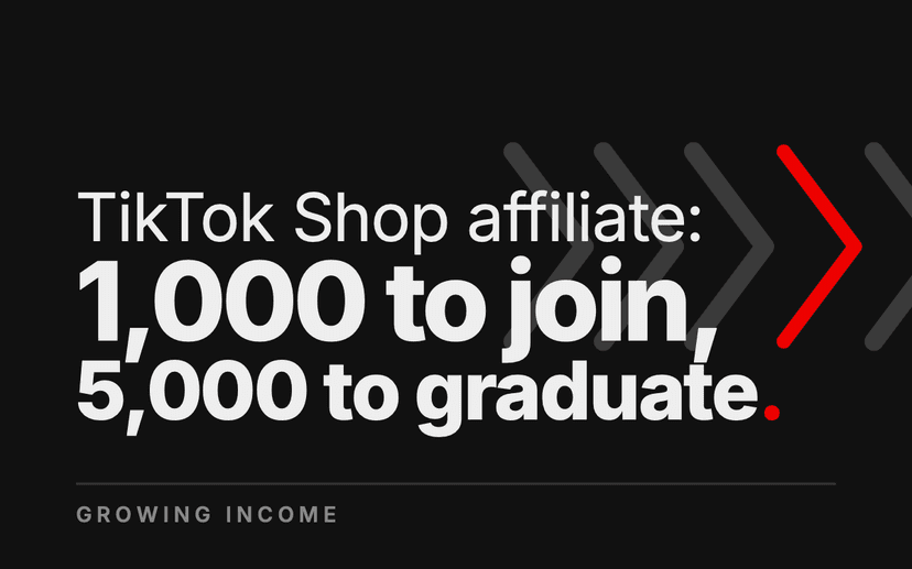 TikTok Shop Affiliate Program: 1,000 Followers, Then a Pilot