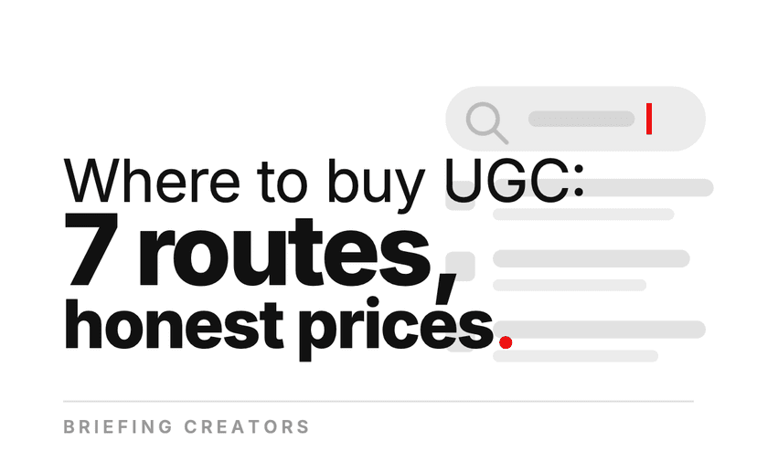 Where to Buy UGC Content: 7 Routes, Honest Prices (2026)